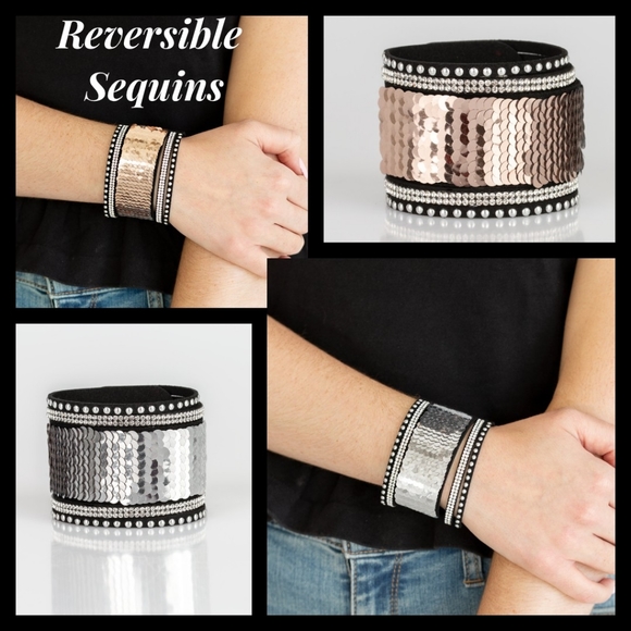 paparazzi Jewelry - Mermaid Reversible Sequins Bracelet